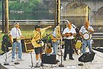 Bluegrasshoppers playing during Music in the Park