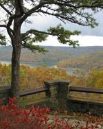 A view of the Allegheny National Forest from Rimrock's Scenic Overlook